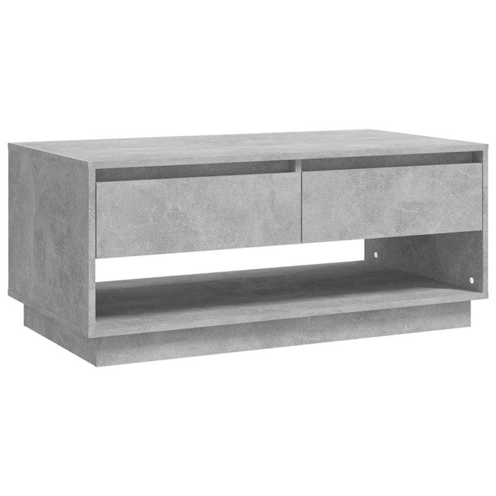 Vidaxl Konferenčný stolík sivý 102,5x55x44 cm drevotrieska